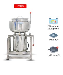 Máy xay giò chả công nghiệp 20kg 2 lớp