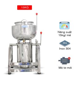 Máy xay giò lụa công nghiệp 15kg 2 lớp