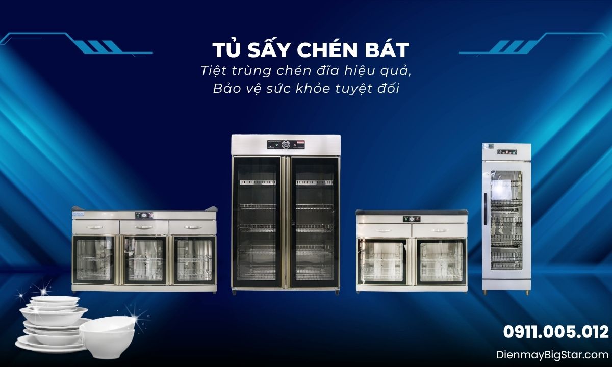 tủ sấy chén bát công nghiệp